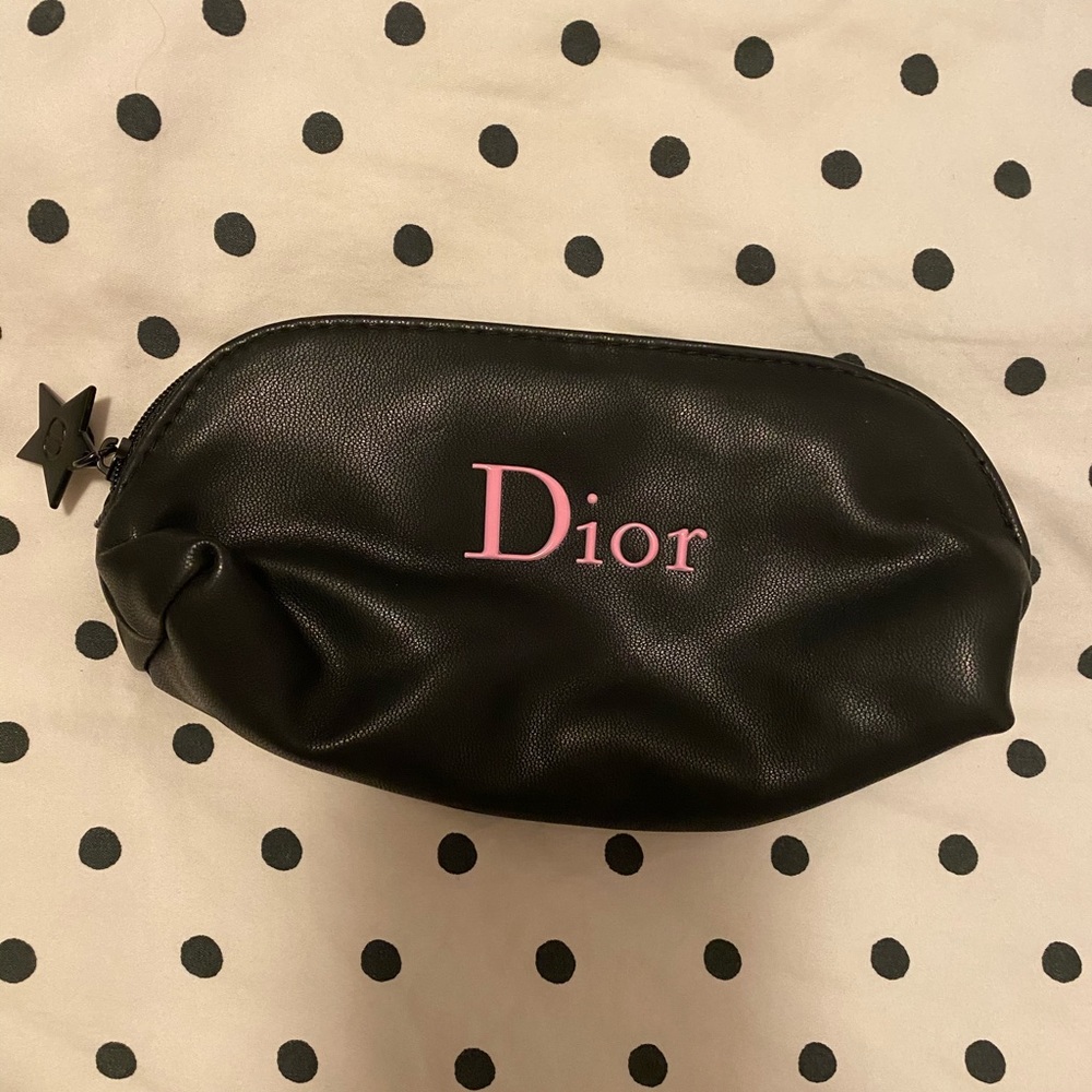 Dior makeup bag